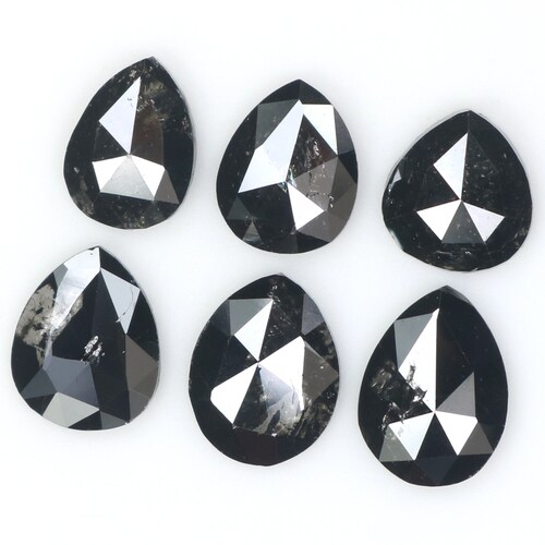 Natural Loose Pear Diamond Black Color shops 2.43 CT 5.35 MM Pear Shape Rose Cut Diamond N 1691