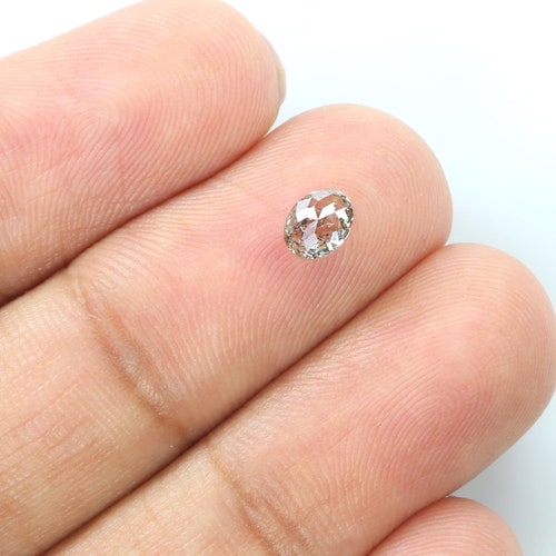 0.40 Ct Natural Loose Diamond shops Oval Black Grey Salt And Pepper Color I3 Clarity 5.10 MM N248