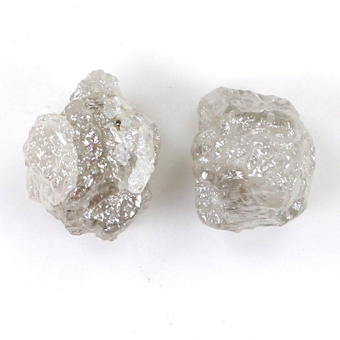2.84 CT Natural Loose Rough Shape Diamond Grey Color Irregular Cut ...