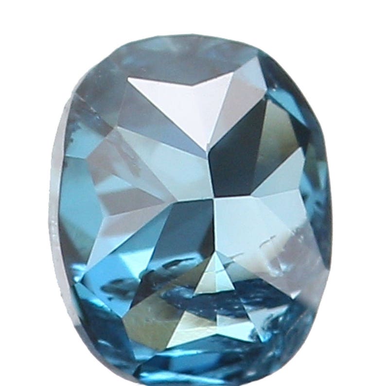 0.10 Ct Natural Loose Diamond Oval Blue Color I1 Clarity 3.10 MM N7633