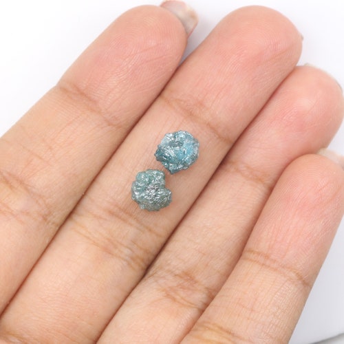 Natural Loose Rough Blue Color Diamond 3.45 CT 7.30 MM Rough shops Irregular Shape Diamond N674