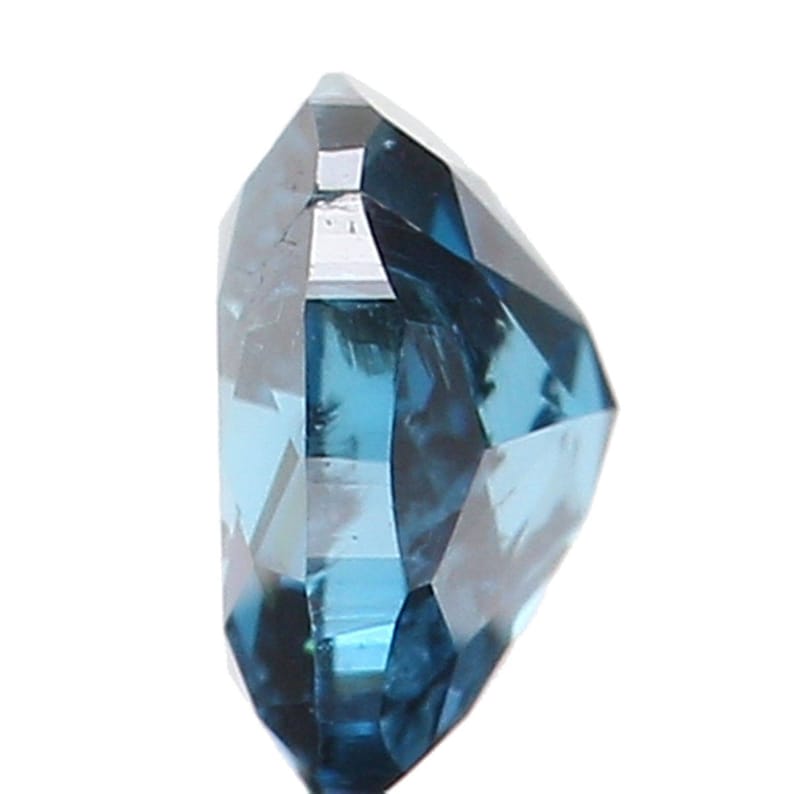 0.10 Ct Natural Loose Diamond Oval Blue Color I1 Clarity 3.10 MM N7633