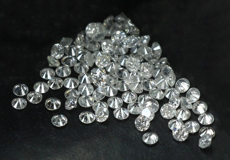 Natural Loose Diamond 100 Real Round I1I3 Clarity GH White Etsy