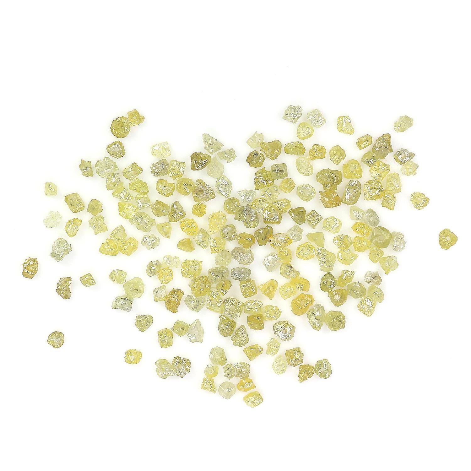 Diamants Bruts Naturels En Vrac - Environ 2 Carats - Couleur Mélangée - 6 à 10 Pierres - D'Afrique Du Sud
