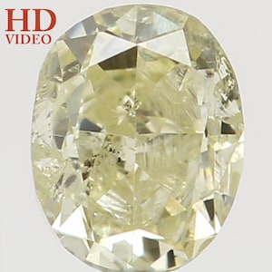 0.13 Ct Natural Loose Oval Shape Diamond Yellow Color Oval Cut Diamond 3.20 MM Natural Loose Diamond Cushion Brilliant Cut Diamond N8090