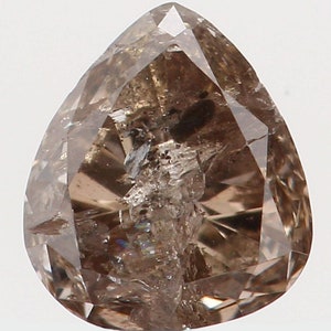 0.33 Ct Natural Loose Diamond Heart Fancy Greyish White Color I1 Clarity 4.40 MM N7451