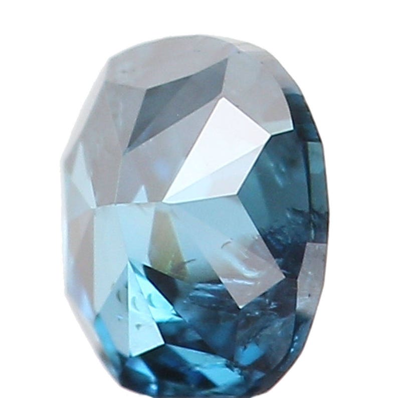 0.10 Ct Natural Loose Diamond Oval Blue Color I1 Clarity 3.10 MM N7633