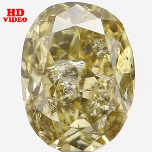 0.15 Ct Natural Loose Diamond Oval Green Color I2 Clarity 3.90 MM N7264