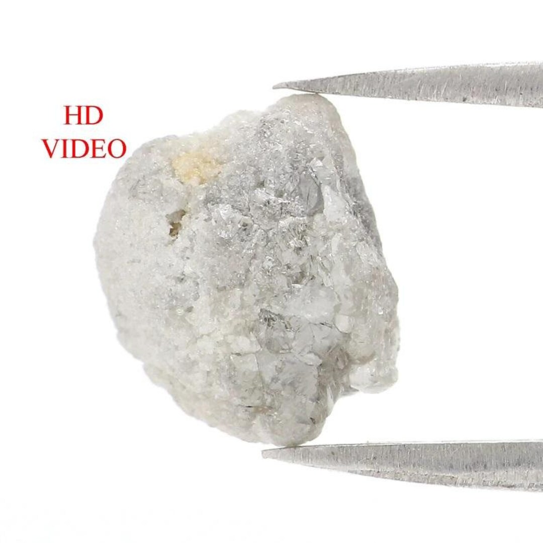 3.96 CT Natural Loose Rough Shape Diamond Grey Color Rough Diamond 10. ...