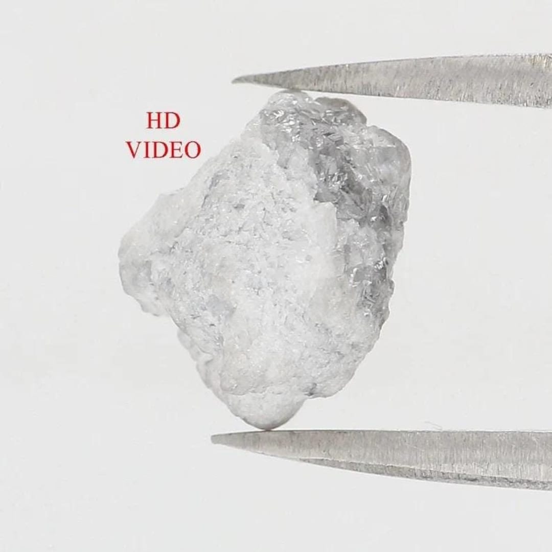 3.00 CT Natural Loose Rough Uncut Diamond Gray Color Rough Shape ...