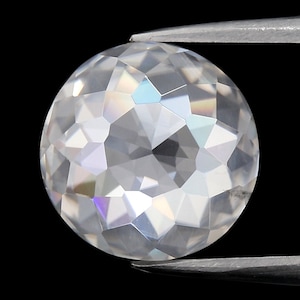 2.80 Ct White G H Color Moissanite Round Rose Cut Gemstone VS1 Clarity 9.00 MM GN101