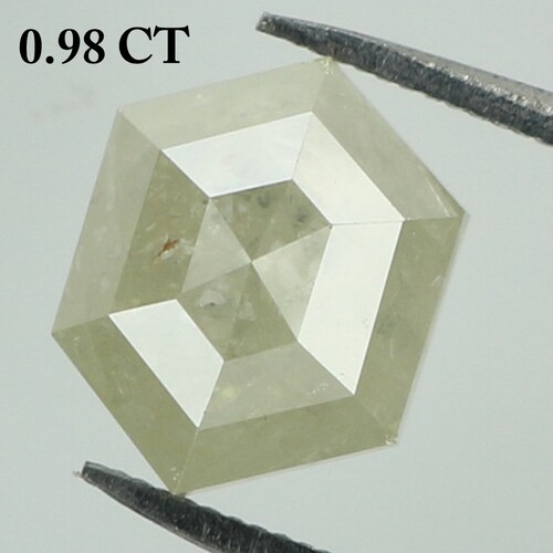 0.98 Ct Natural Loose Diamond Hexagon shops Grey Color I3 Clarity 6.70 MM N8270