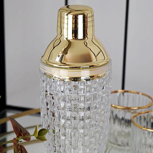 Luxury Glass Cocktail Shaker in Gold Rose Gold or Silver Etsy