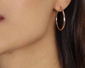 Rose Gold Hoop Earrings