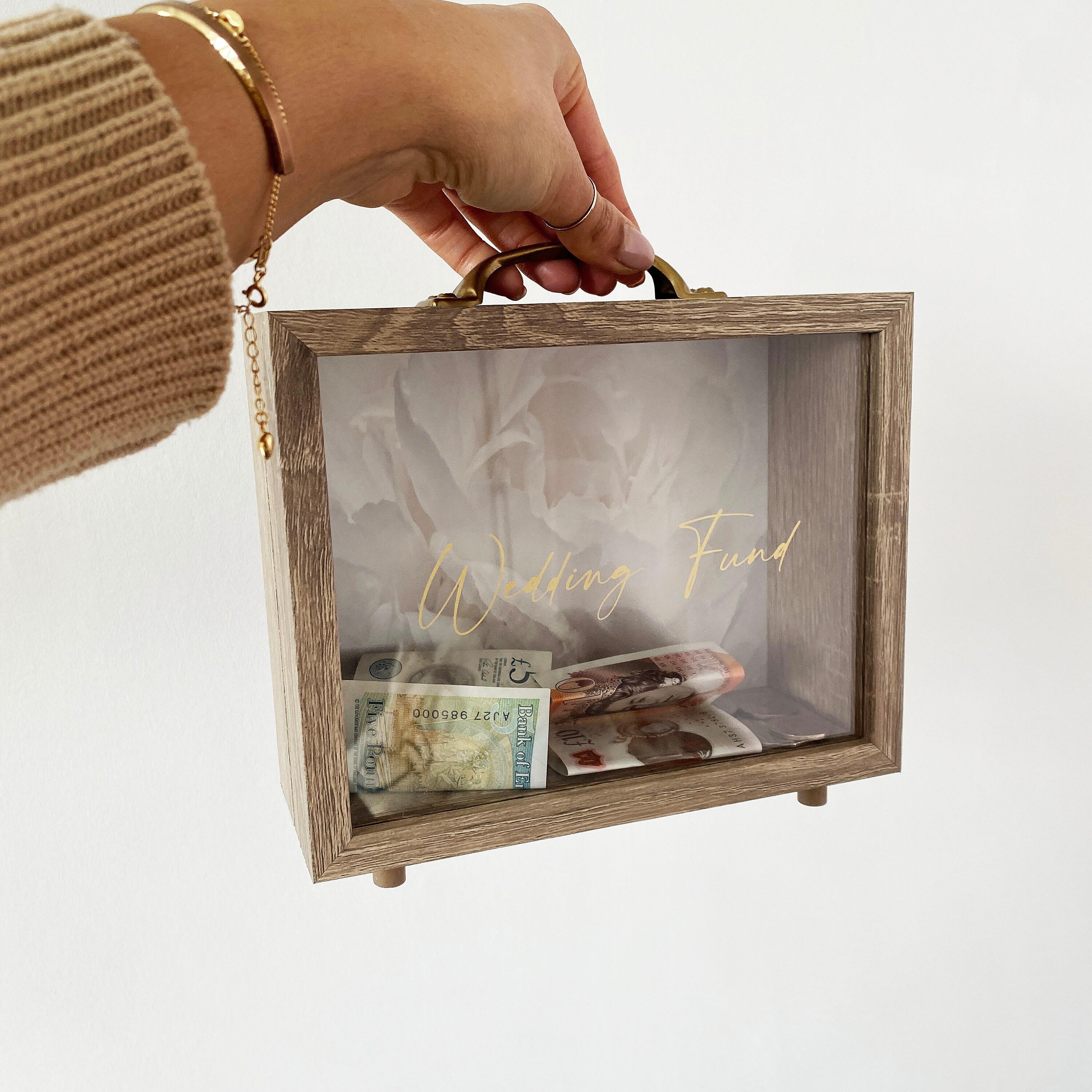 Wedding Fund Money Box Engagement Gift Etsy