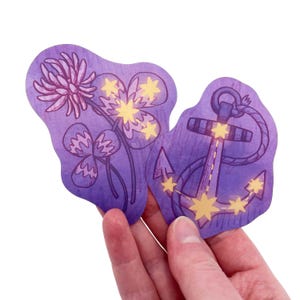Lenormand Holographic Sticker Set, Star Constellation Vinyl Matte Stickers image 7