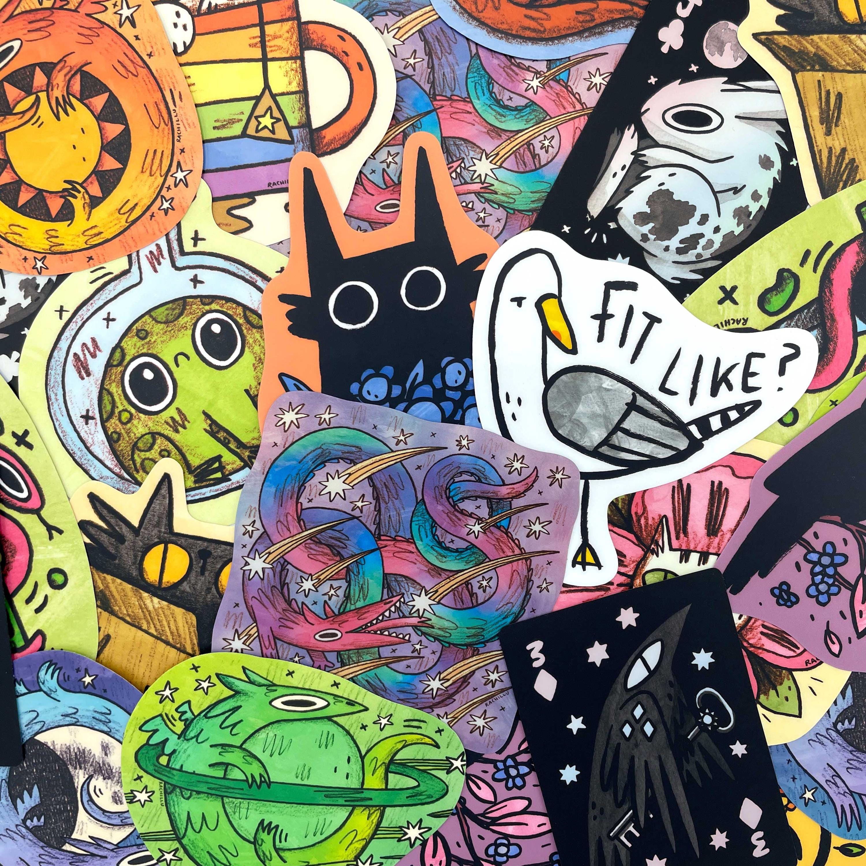Choose Any Four Large Stickers, Mix and Match Discounted Multibuy - Etsy UK