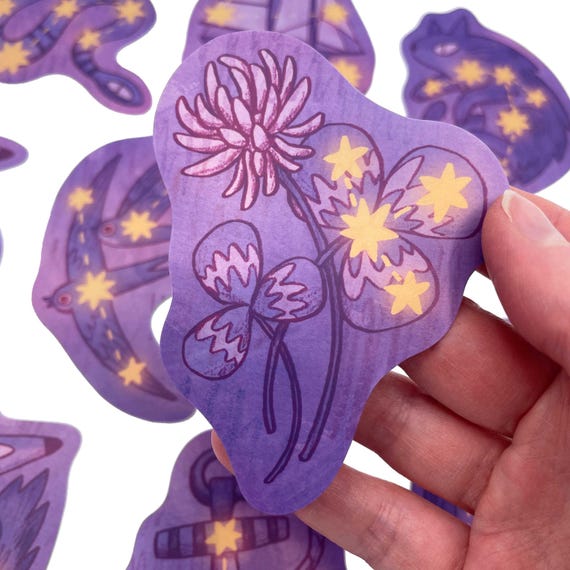 Lenormand Holographic Sticker Set, Star Constellation Vinyl Matte Stickers
