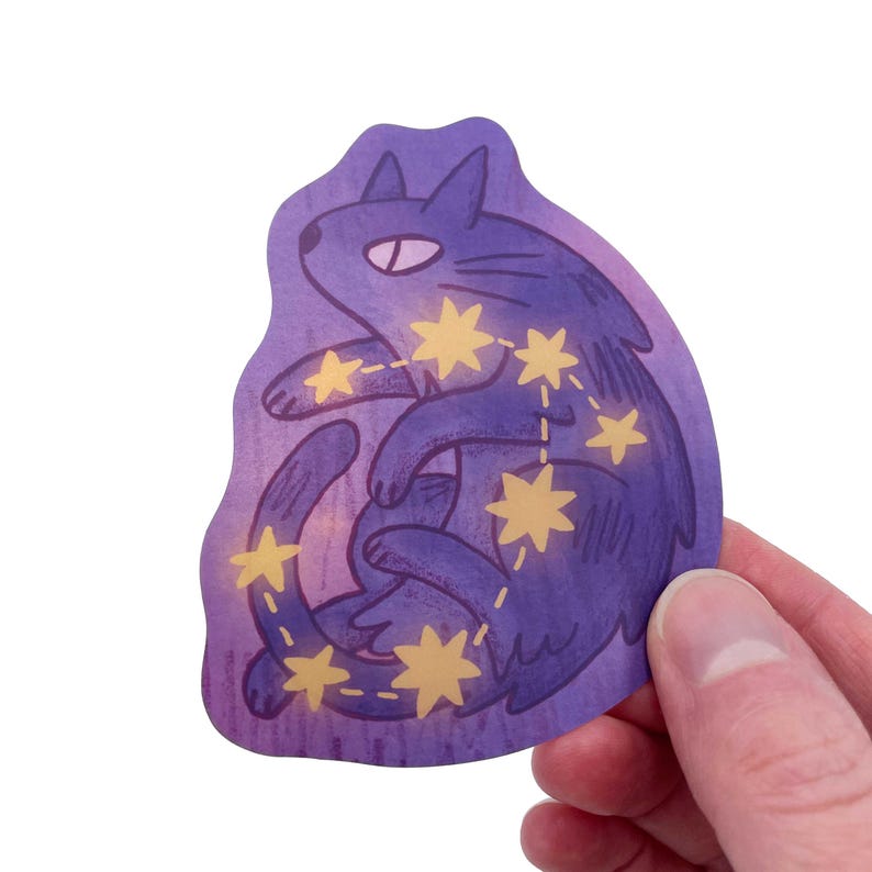 Lenormand Holographic Sticker Set, Star Constellation Vinyl Matte Stickers image 10