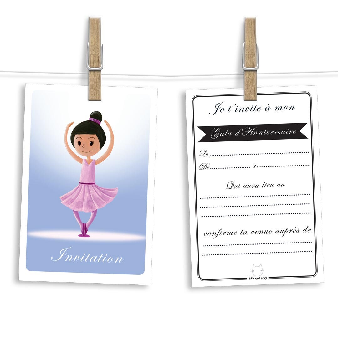 Carte Danseuse Etsy France