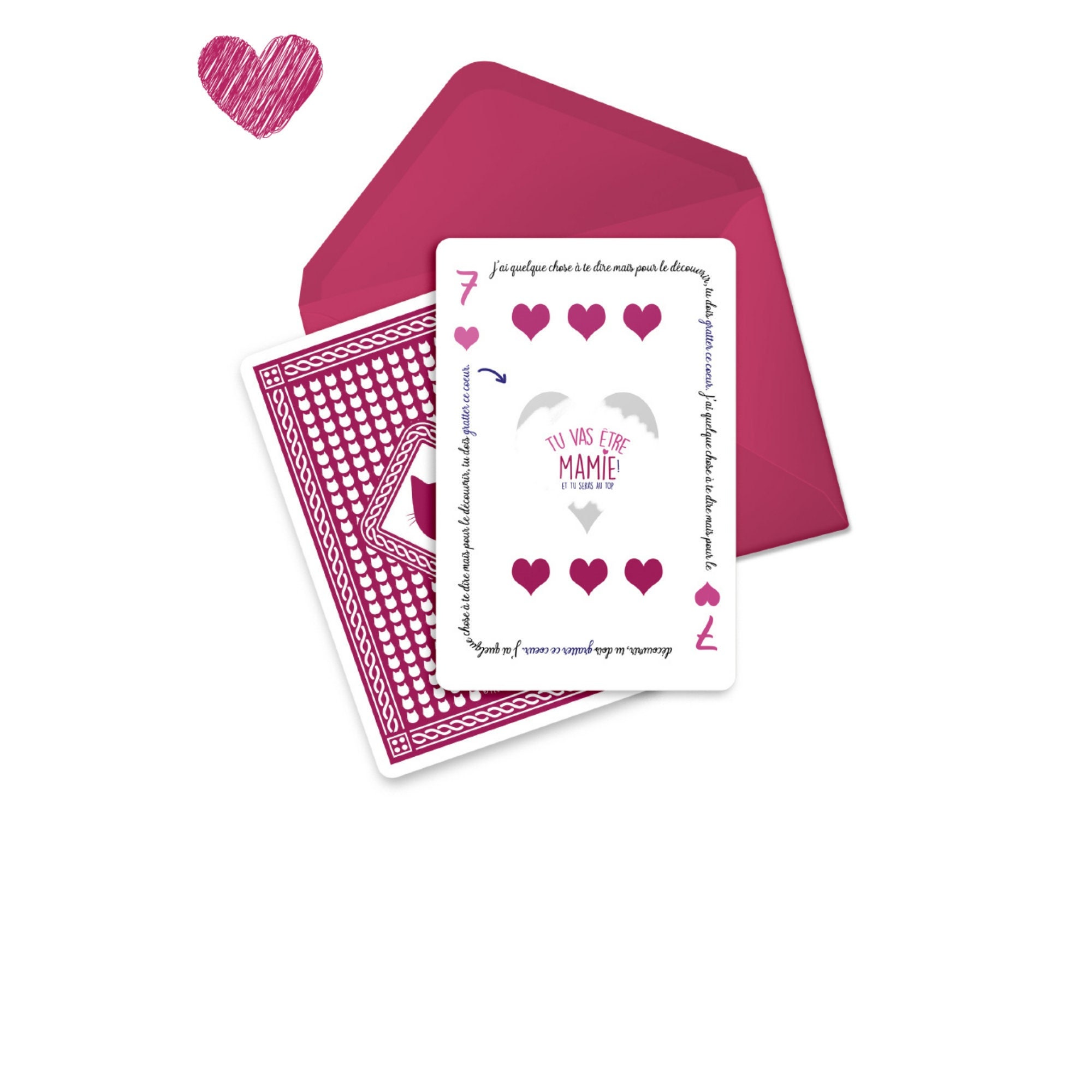 Annonce Grossesse Mamie Carte A Gratter Annonce Grossesse Etsy Australia