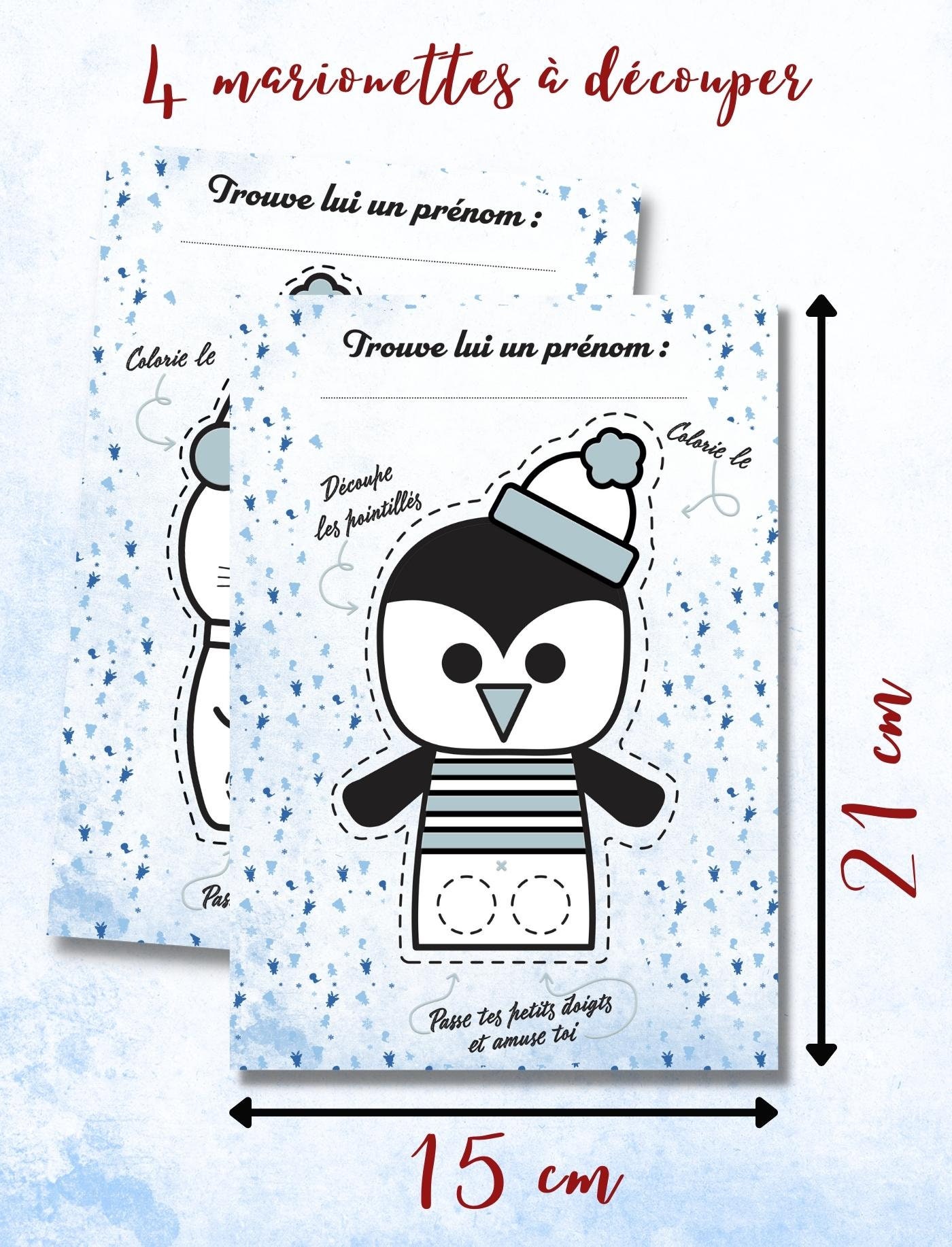 Offrez 5 Marionnettes à Doigts + Livre Bebe Eveil Tissu Design Français &  Anglais. Cadeau de