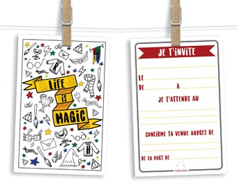 Harry Potter Invitation Etsy