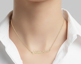 Gold Name Necklace - Custom name necklace for Mom -  Personalized Name Necklace - Name chain for girls - Dainty name necklace