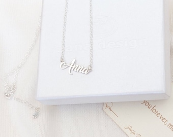 Sterling silver Name Necklace, custom name necklace, Personalized Name Necklace, Name chain for girls, Dainty name cursive necklace