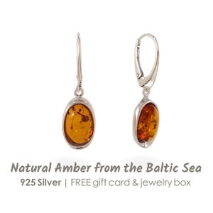 Beautiful dangle Earrings, Amber dangle earring, Bridesmaid Gifts, Gift for her, Baltic amber earrings, Amber Jewellery, Gift Jewelry