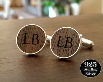 Anniversary Gift for Men, Custom Wood Cufflinks, 1st anniversary gift for Men, Gifts for Husband, Gifts for Men, Presents for Men, Mens Gift