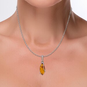 Amber Pendant earrings set - Birthday gifts for mom - Amber jewelry set