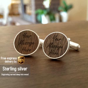 Erstes Jahrestagsgeschenk für Ihn, benutzerdefinierte Manschettenknöpfe mit Widmung, Lied, Initialen, einjähriges Jubiläum, 1-jähriges Jubiläumsgeschenk für ihn