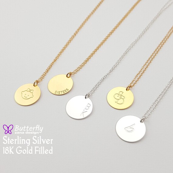 Engravable Large Round Disc Necklace | Missoma