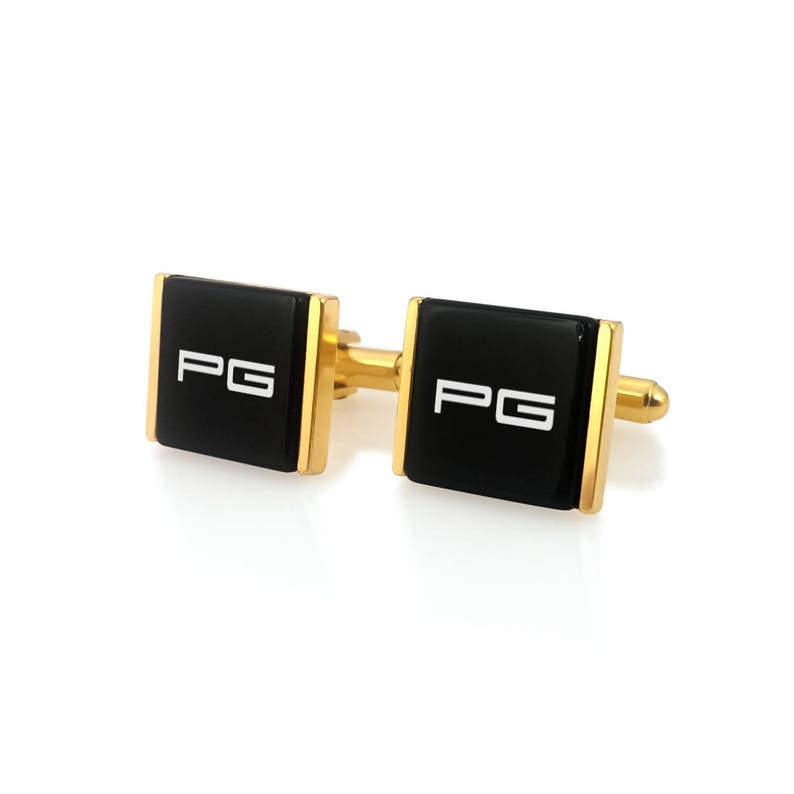 Birthday Gift idea Jedi initials Custom Cufflinks Silver Cufflinks Star Wars cufflinks Gift for Men Porsche Personalized Cufflinks