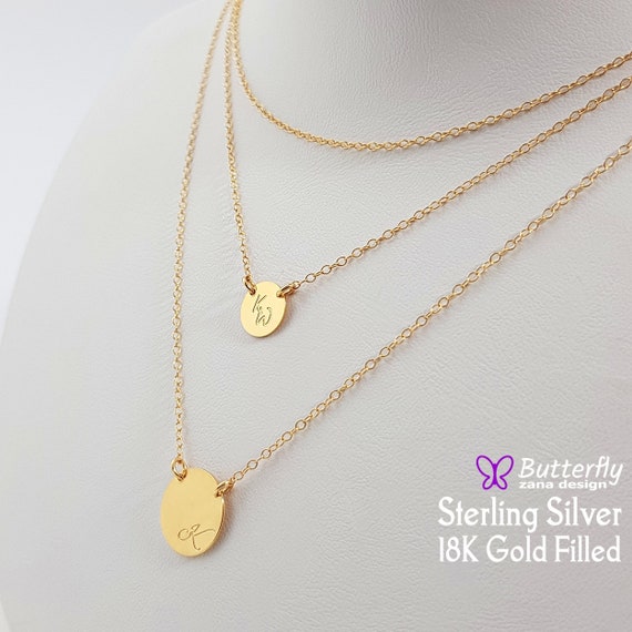 Gold Filled Three Layered Necklaces 