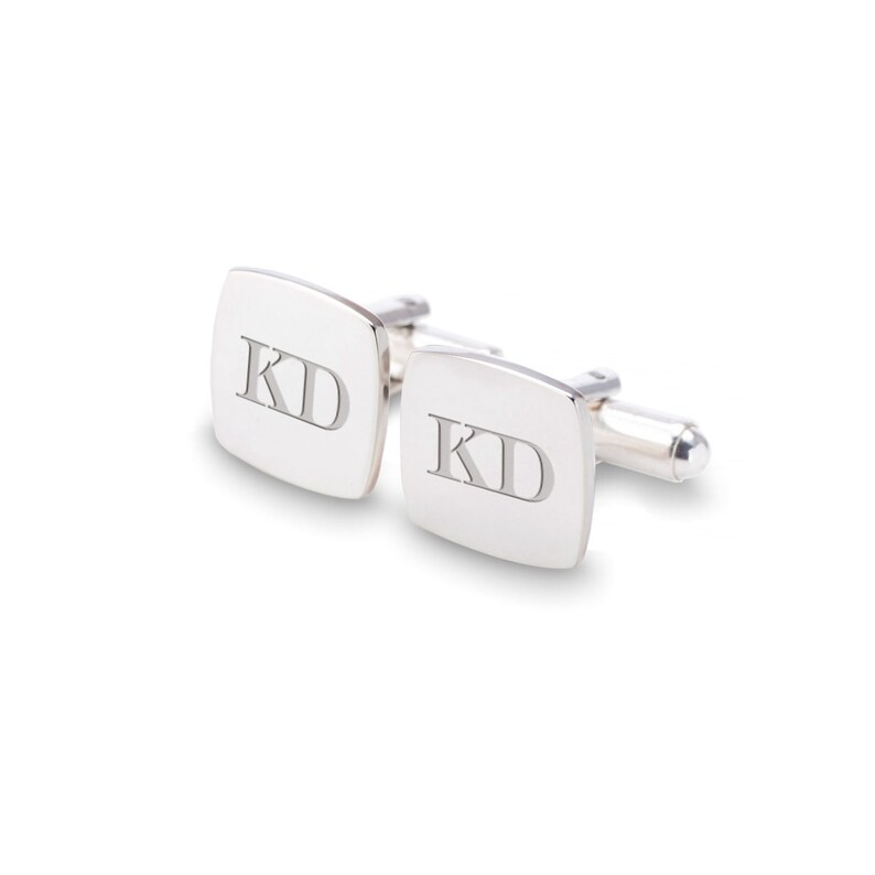 Personalized cufflinks,Husband Gift,Personalized Gift for Men,Gift for Men,Anniversary gift Custom Cufflinks Silver 925,Initial Cufflinks