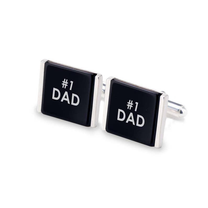 Sterling Silver cufflinks Father/'s Day Gift ideas Onyx stone cufflinks Custom Gift for Dad Husband Gift Grandpa Gift Gift for Dad