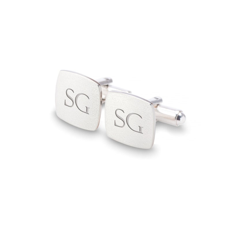 Personalized cufflinks,Husband Gift,Personalized Gift for Men,Gift for Men,Anniversary gift Custom Cufflinks Silver 925,Initial Cufflinks