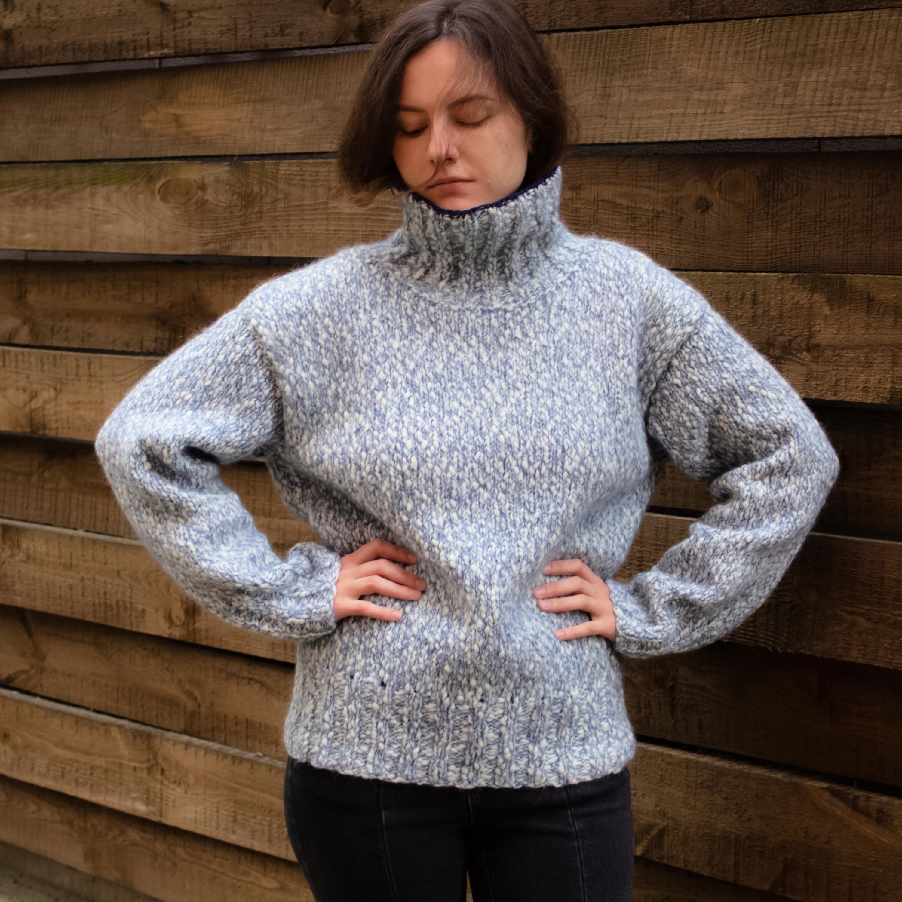Light Grey Turtleneck Dress - Etsy