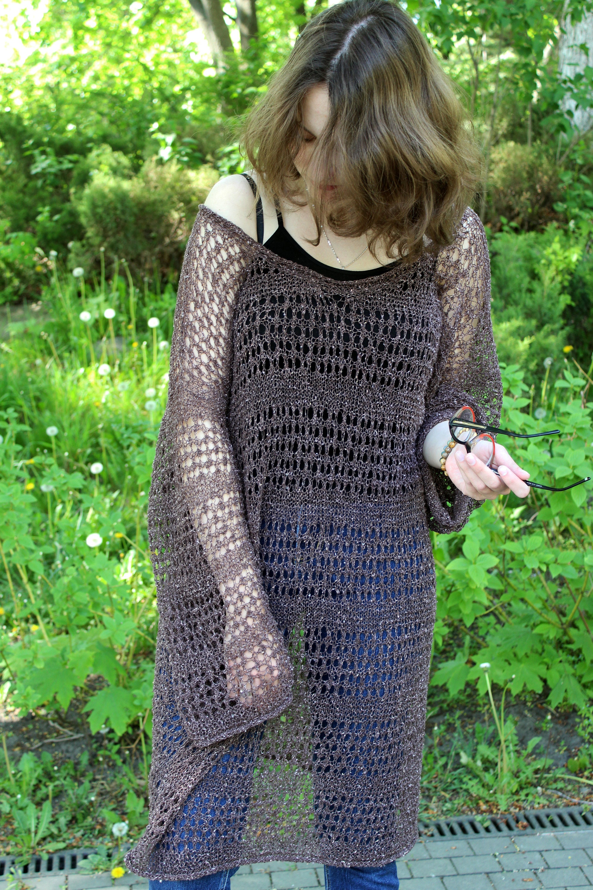 distressed sweater dress plus size