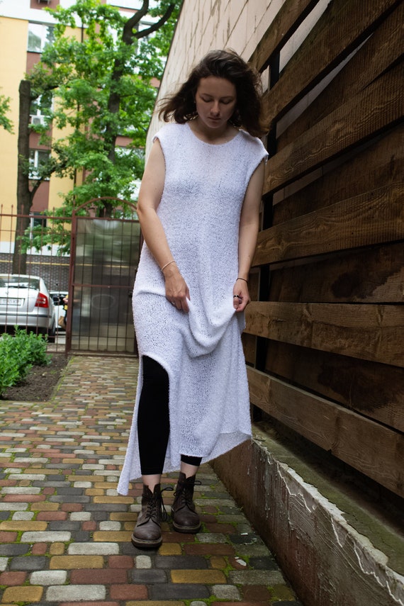 knit tank maxi dress Stripe Knit Tank Maxi