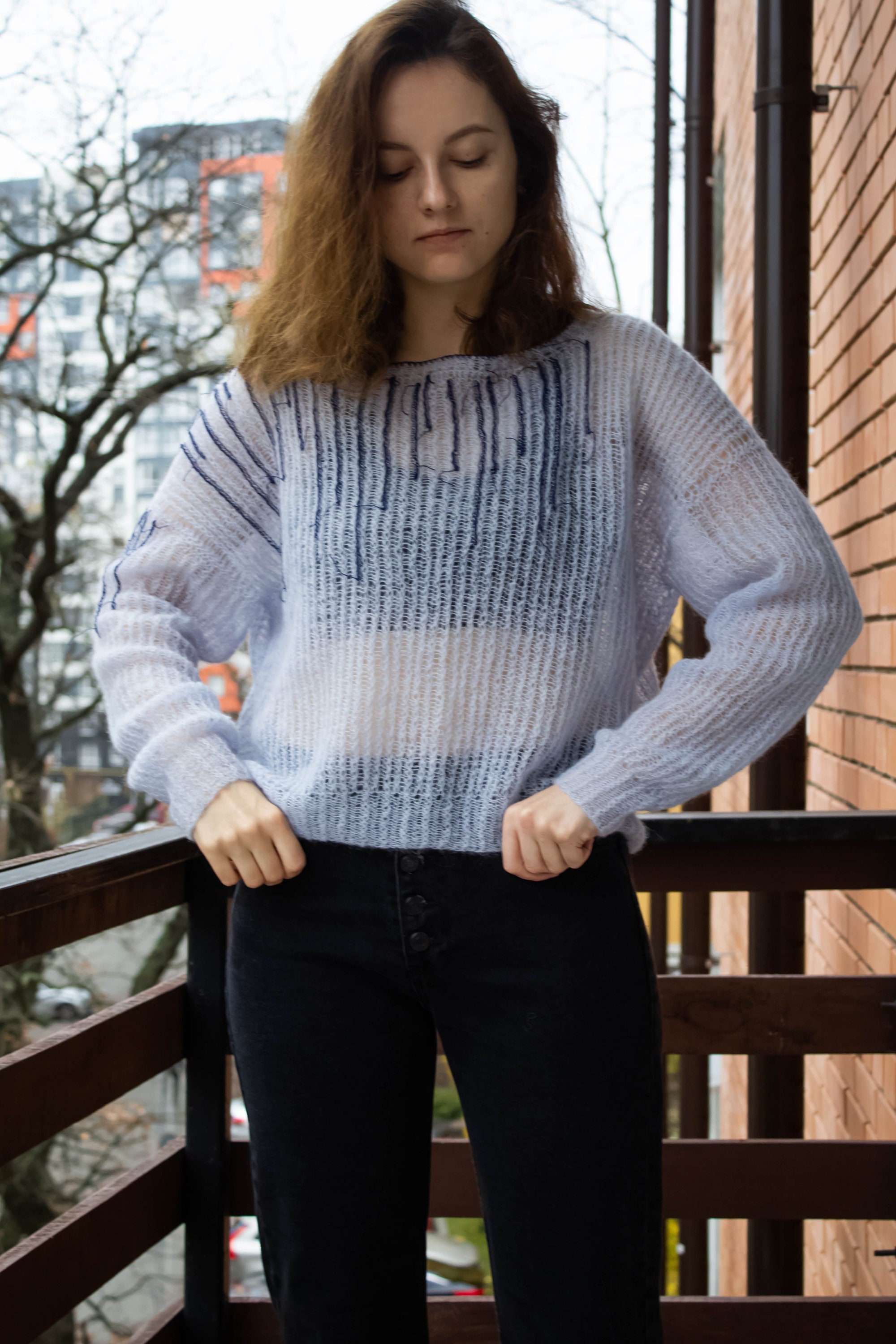 alpaca sheer rib KNIT | NKNIT