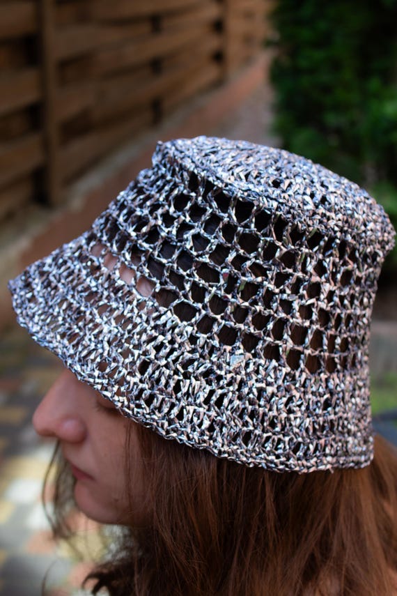 Sparkling Silver Bucket Hat Sequin Reversible Bucket Hat – US Jewelry House main image 2