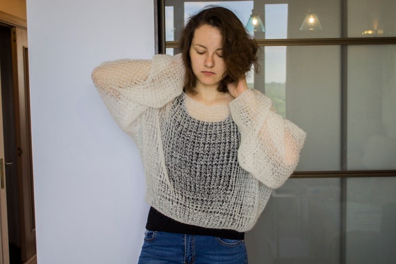 sweater crop oversize