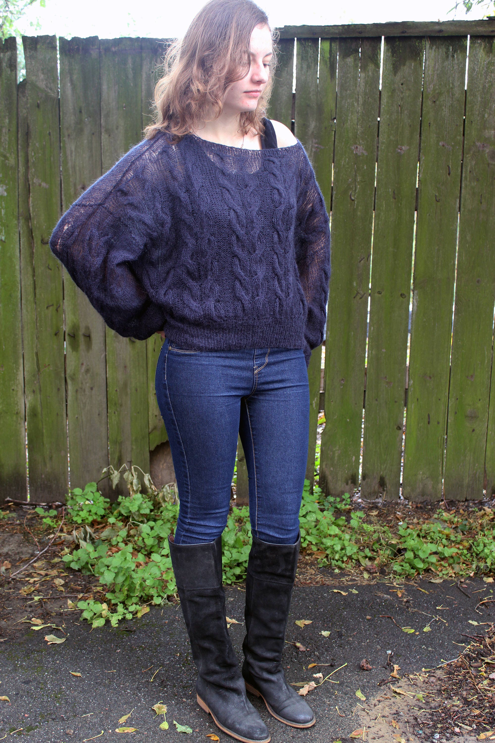 Mohair Long Sleeve Sweater main image 1