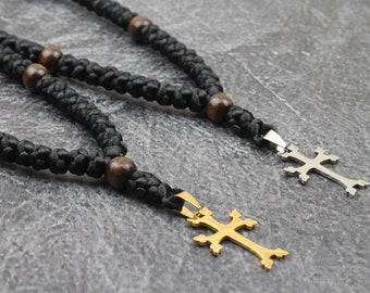Khachkar - Orthodox Prayer Rope 50 knots, orthodox chotki, orthodox jewelry, armenian cross, armenian jewelry, armenian gift
