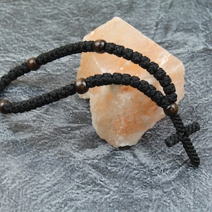 High Quality Orthodox Prayer Rope 50 knots black, Greek  chotki, Pocket prayer rope, brojanica, komboskini, christian rosary