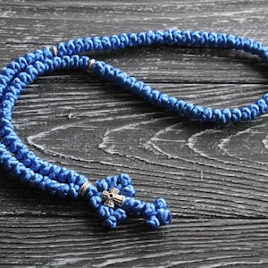 Orthodox Prayer Rope Rosary 100 knots, Brojanica, komboskini, komboskini necklace,  orthodox jewelry, Christian jewelry, Christian rosary