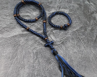 Two-color Orthodox Prayer Rope High Quality Satin , chotki , brojanica, komboskini, orthodox gift, christian rosary, christian gifts